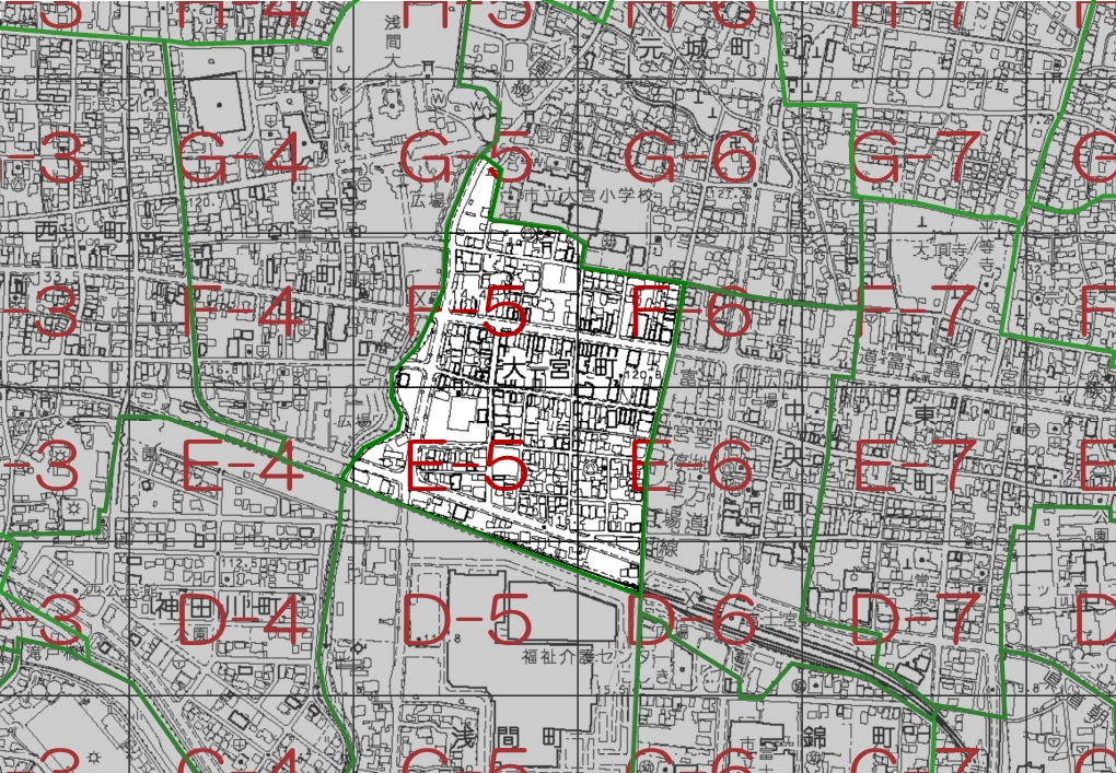 大宮町の索引図