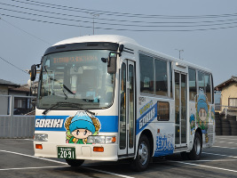 富士急静岡バス(株)で運用している定期観光バス「強力くん」