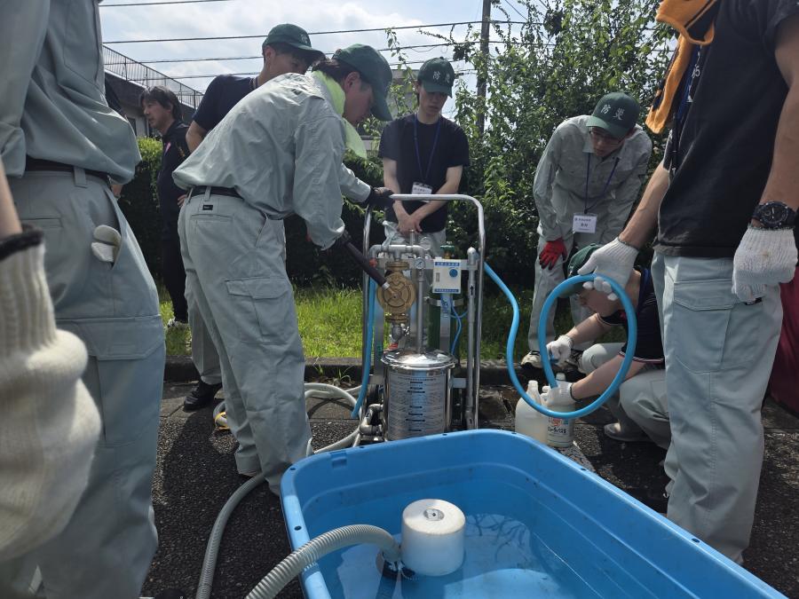 ろ水機取り扱い訓練