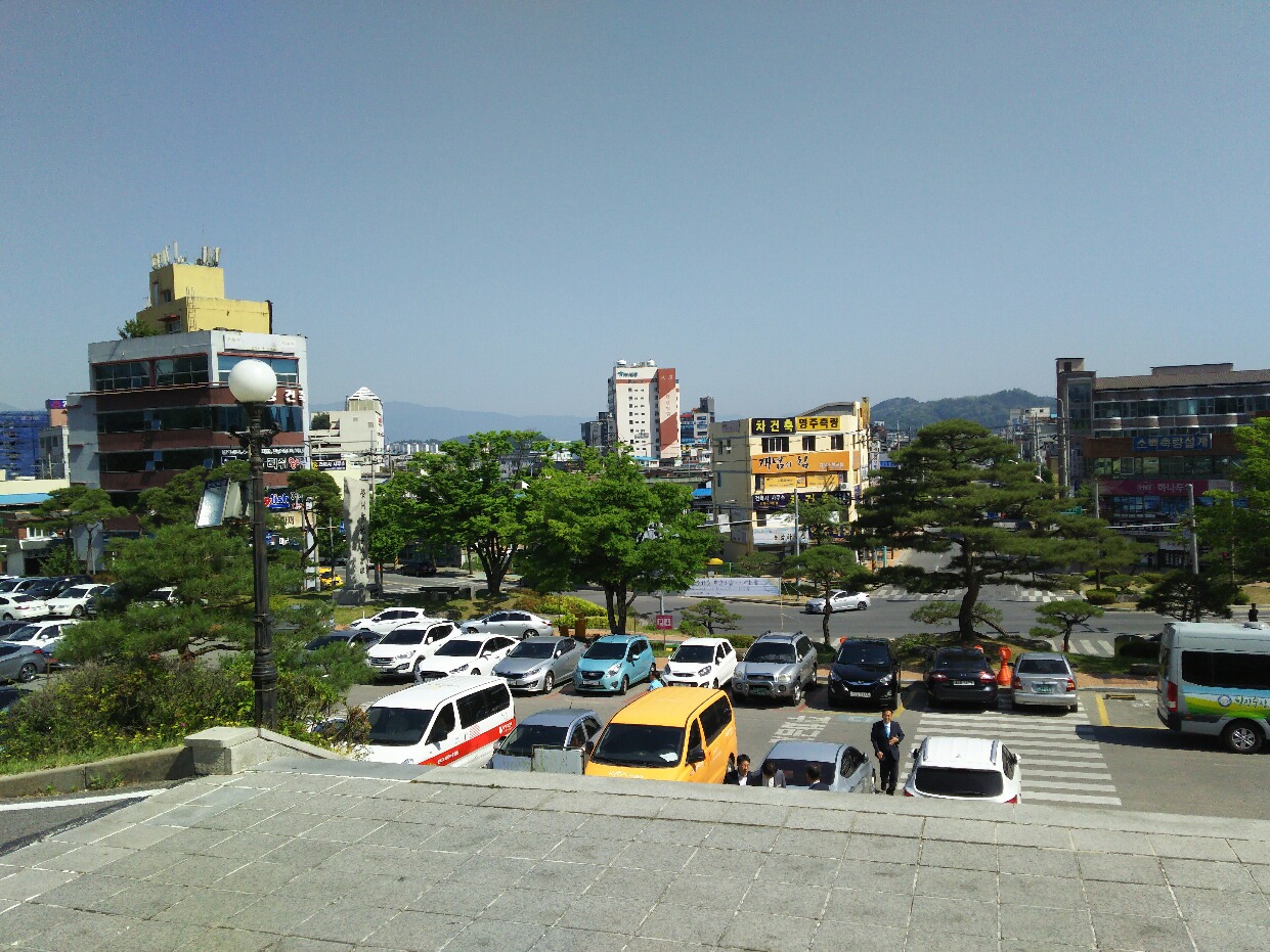 栄州市役所前からの眺め