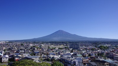 Summer: Mount Fuji from Fujinomiya City Hall