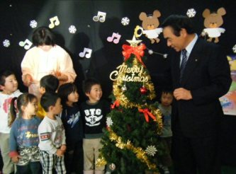 クリスマス安全教室(芝富北保育園)のようす